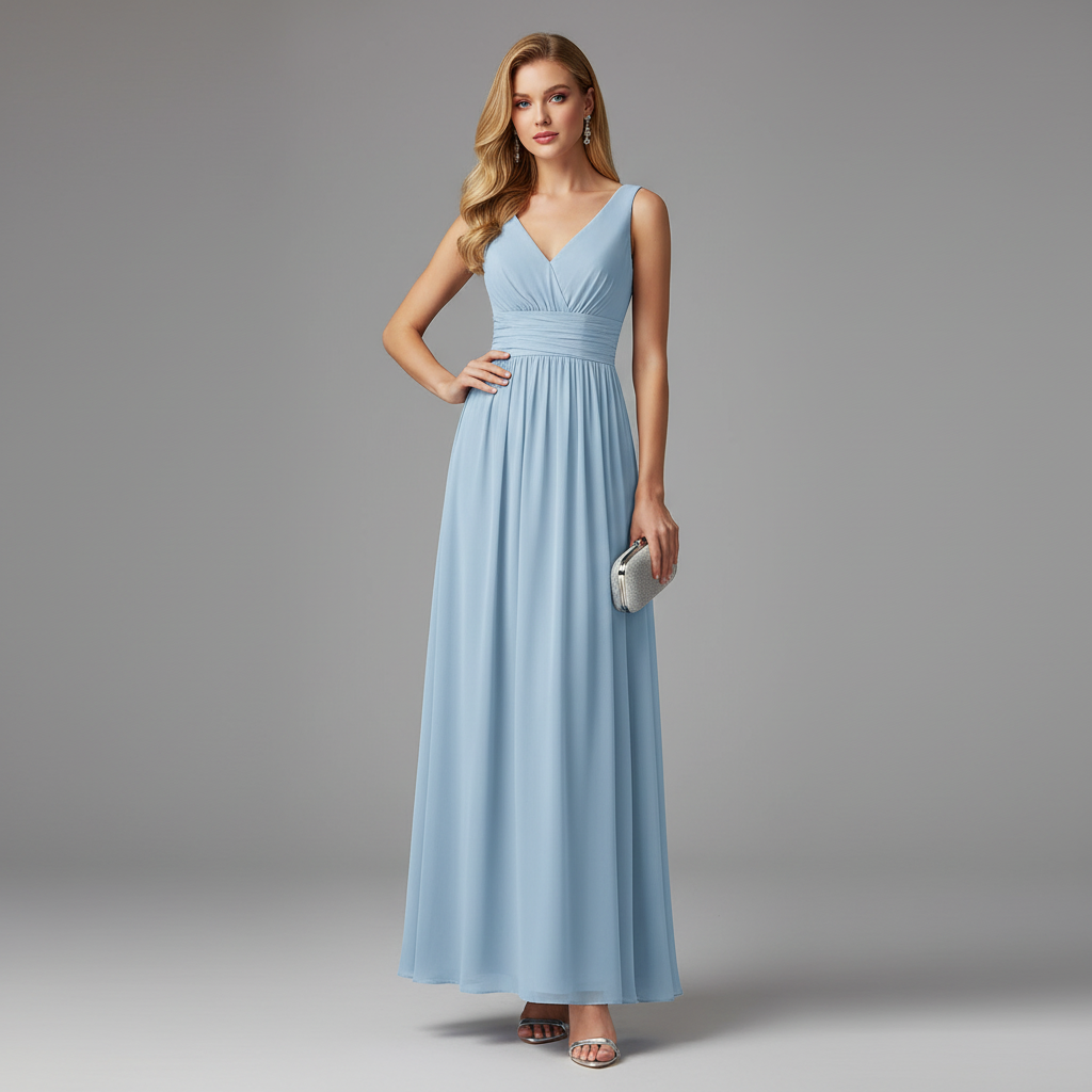 V-Neck Maxi Dress | Women's Sleeveless Summer Formal Dress