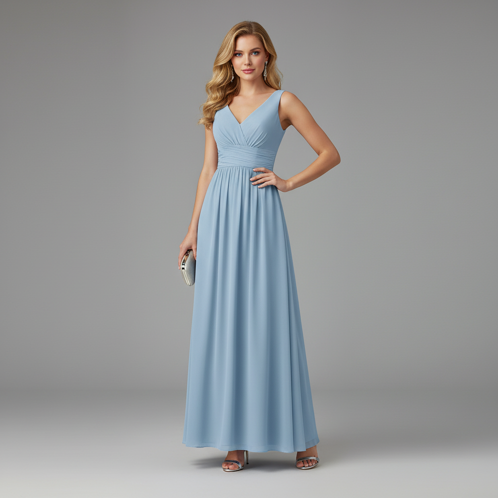 V-Neck Maxi Dress | Women's Sleeveless Summer Formal Dress