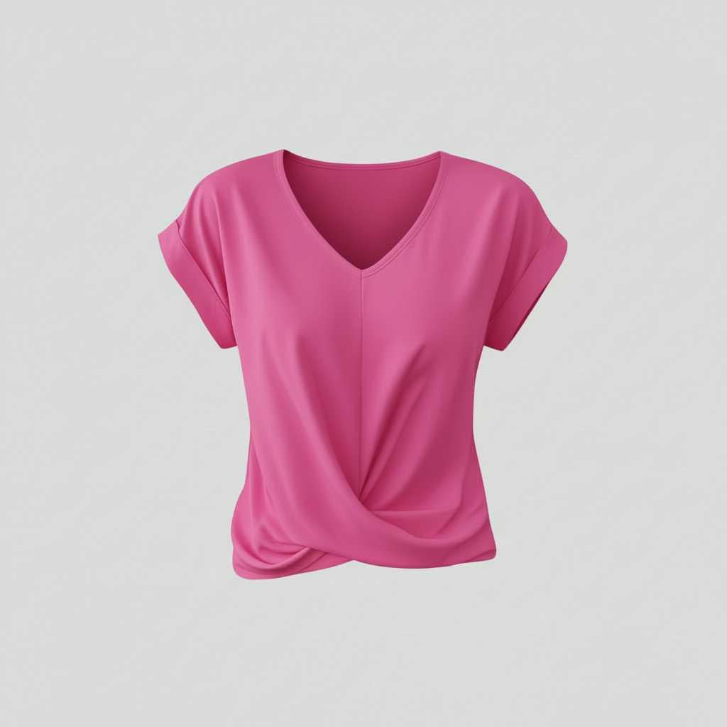 V-Neck Twist Women's Top | Casual Blouse for Women