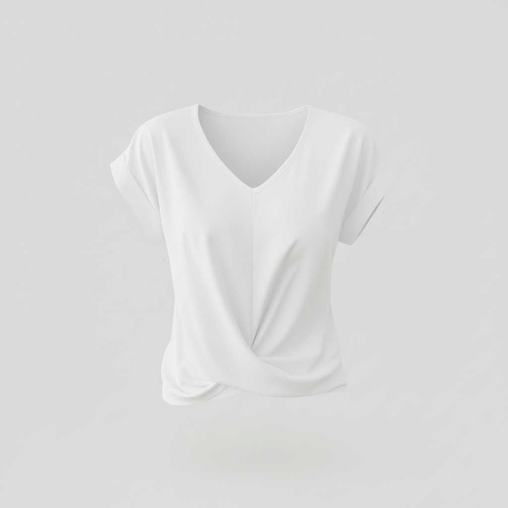 V-Neck Twist Women's Top | Casual Blouse for Women