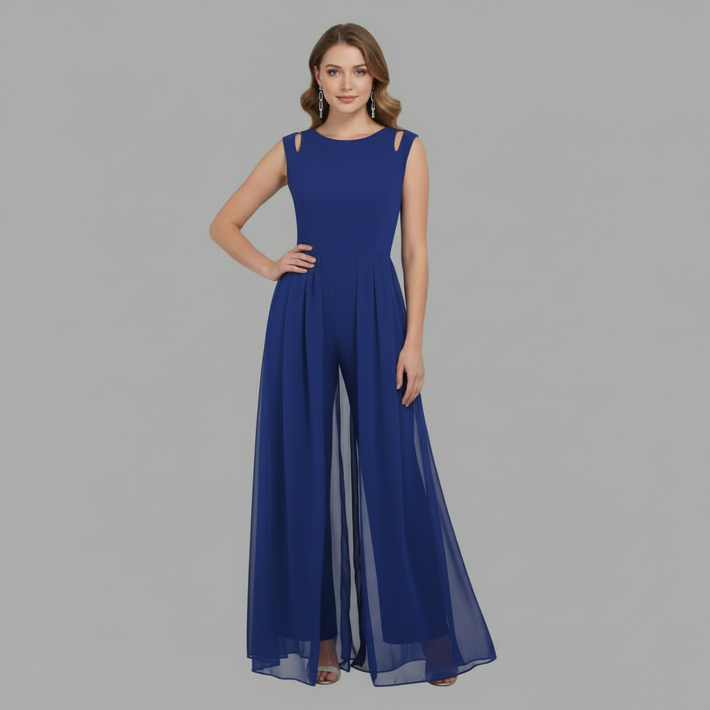 Women's Sleeveless Wide Leg Jumpsuit | Casual Summer Fashion