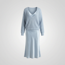 Audrey Satin Midi Dress