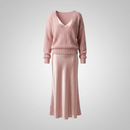 Audrey Satin Midi Dress