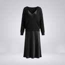 Audrey Satin Midi Dress